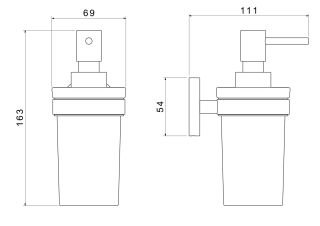 Дозатор Aquatek Европа AQ4105BGM оружейная сталь